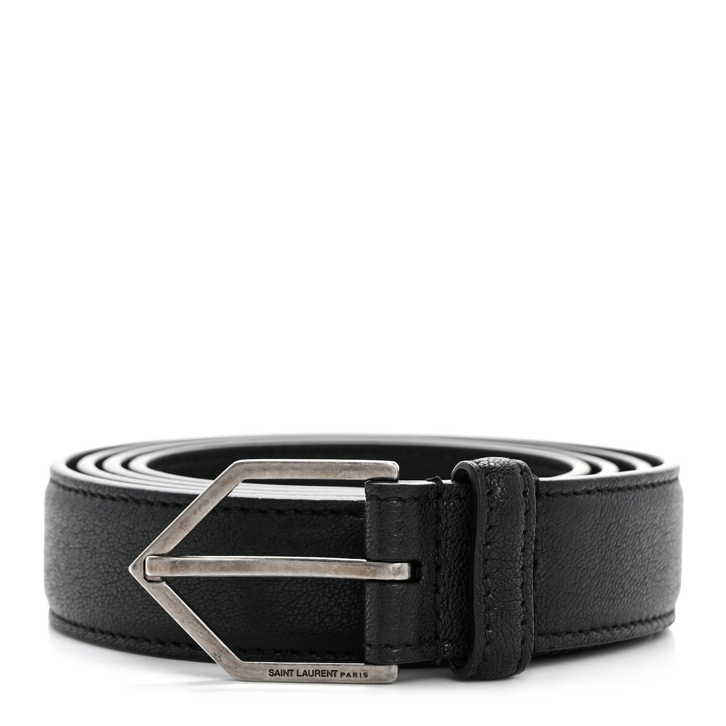 Lambskin Buckle Belt 95 38 Black