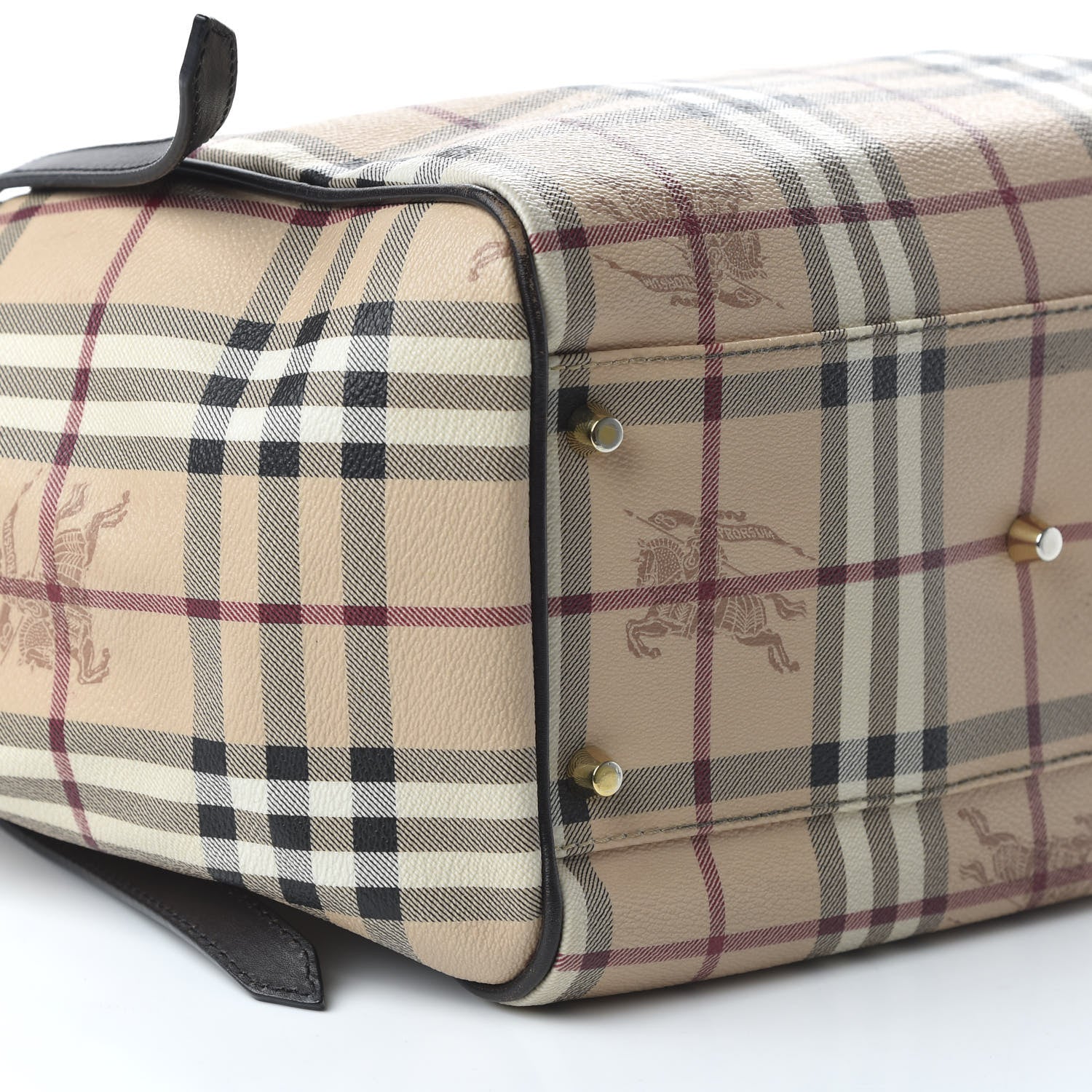 Burberry Haymarket Check Small Canterbury Tote Black 6 of 10