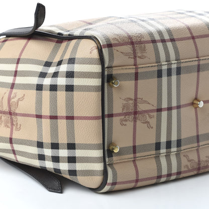Burberry Haymarket Check Small Canterbury Tote Black 6 of 10