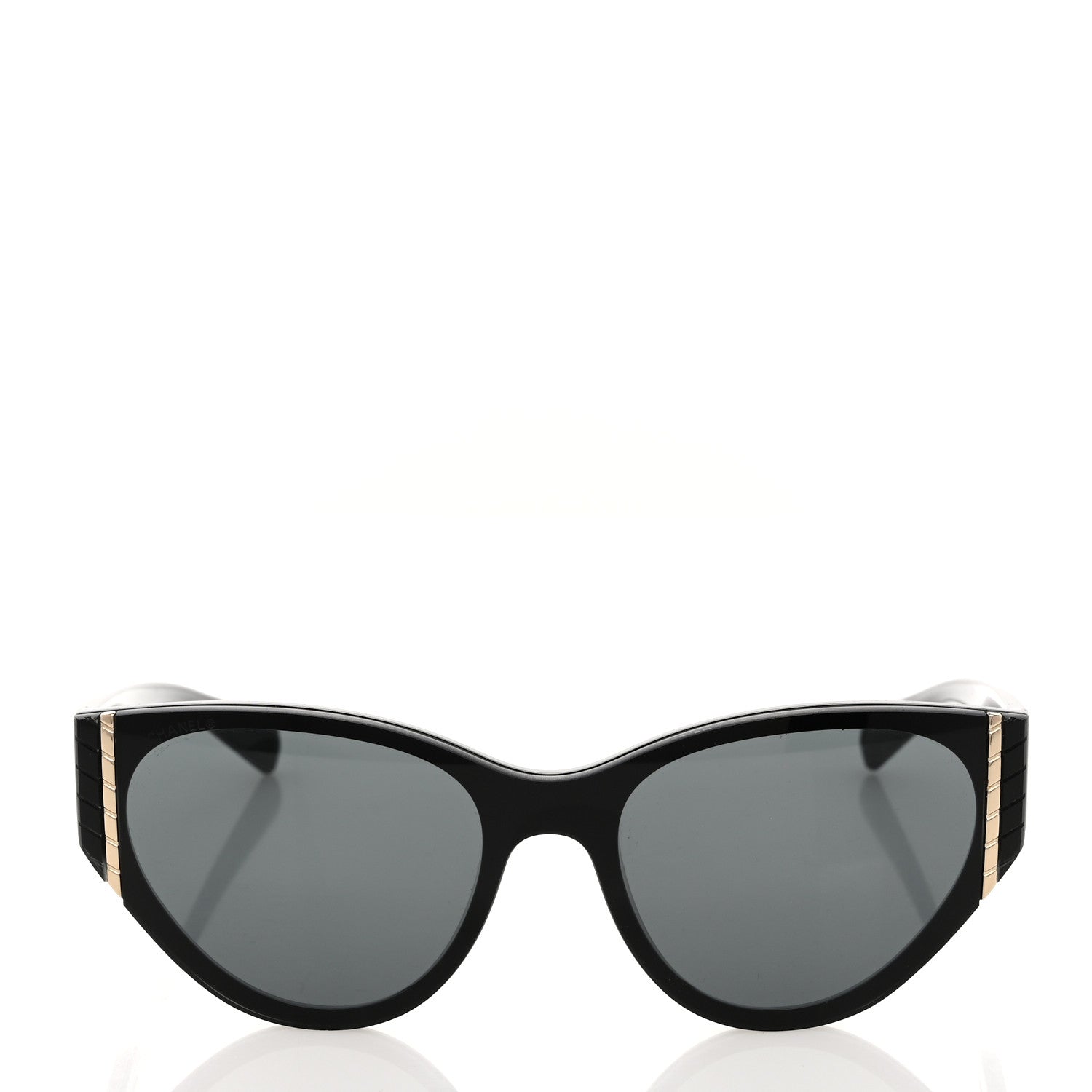 Chanel Acetate Cat Eye Sunglasses 6054 Black 2 of 8