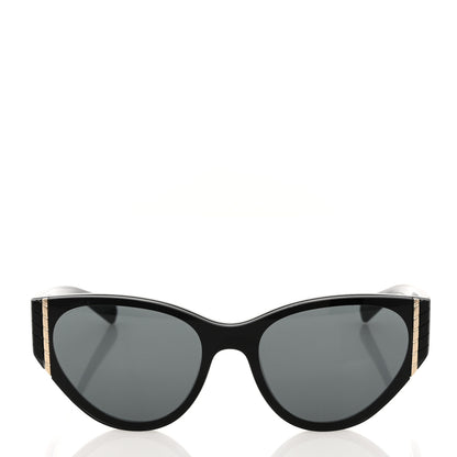 Chanel Acetate Cat Eye Sunglasses 6054 Black 2 of 8