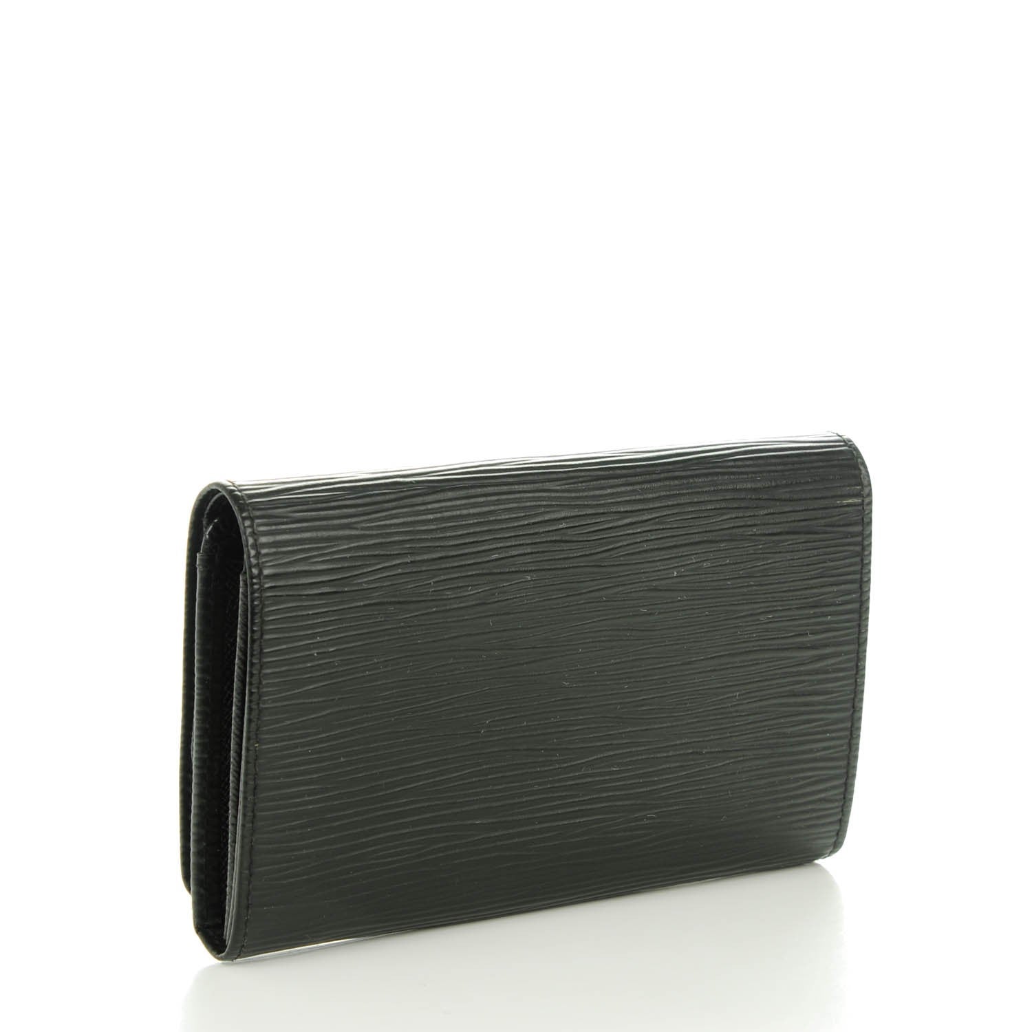 Louis Vuitton Epi Porte-Monnaie Billets Tresor Wallet Black 3 of 7