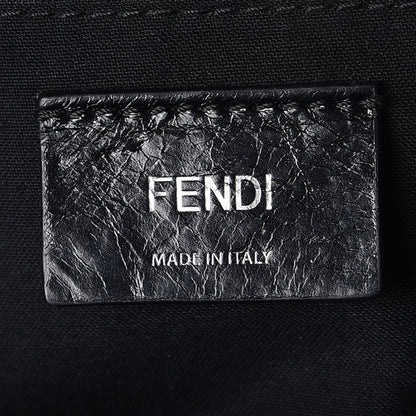 Fendi Vitello Dolce Crystal Flowerland Croc Tail Mini Backpack Black 6 of 7