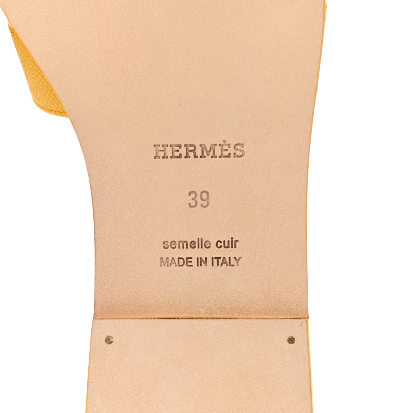 Epsom Oran Sandals 39 Jaune Sable