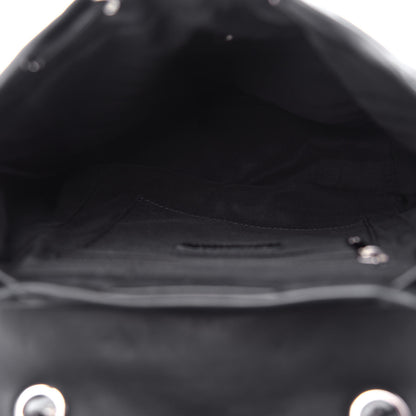 Chanel Calfskin Chevron Quilted Small Urban Spirit Backpack Black 5 of 10