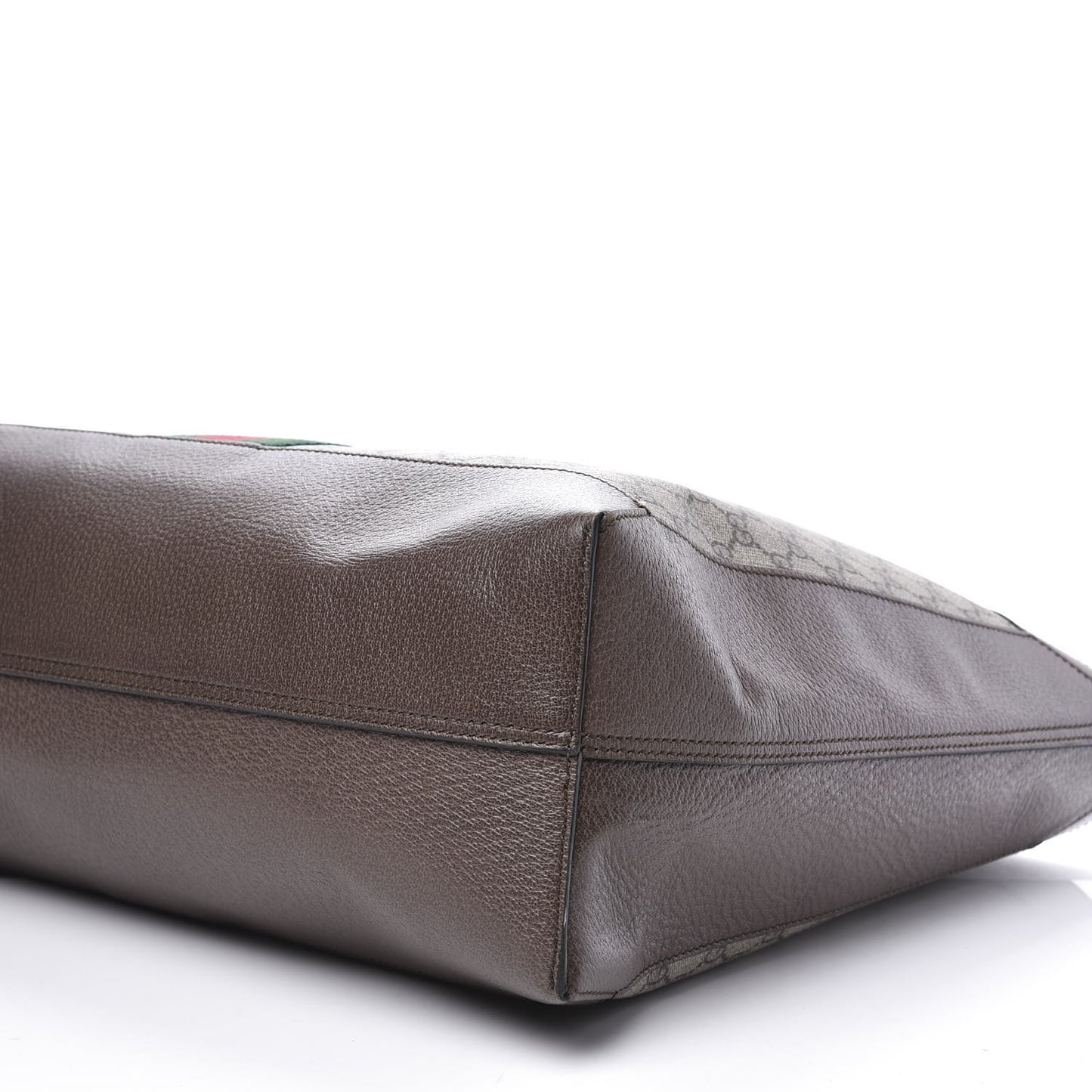 GG Supreme Monogram Web Ophidia Tote Brown