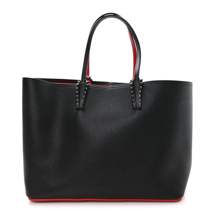 Christian Louboutin Calfskin Spikes East West Cabata Tote Black 1 of 13