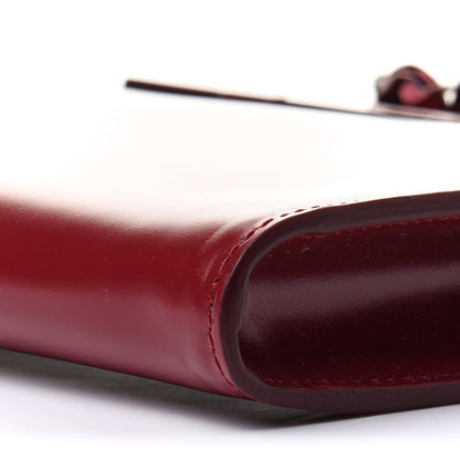Alexander McQueen Calfskin Knuckle Flat Clutch Oxblood 10 of 10