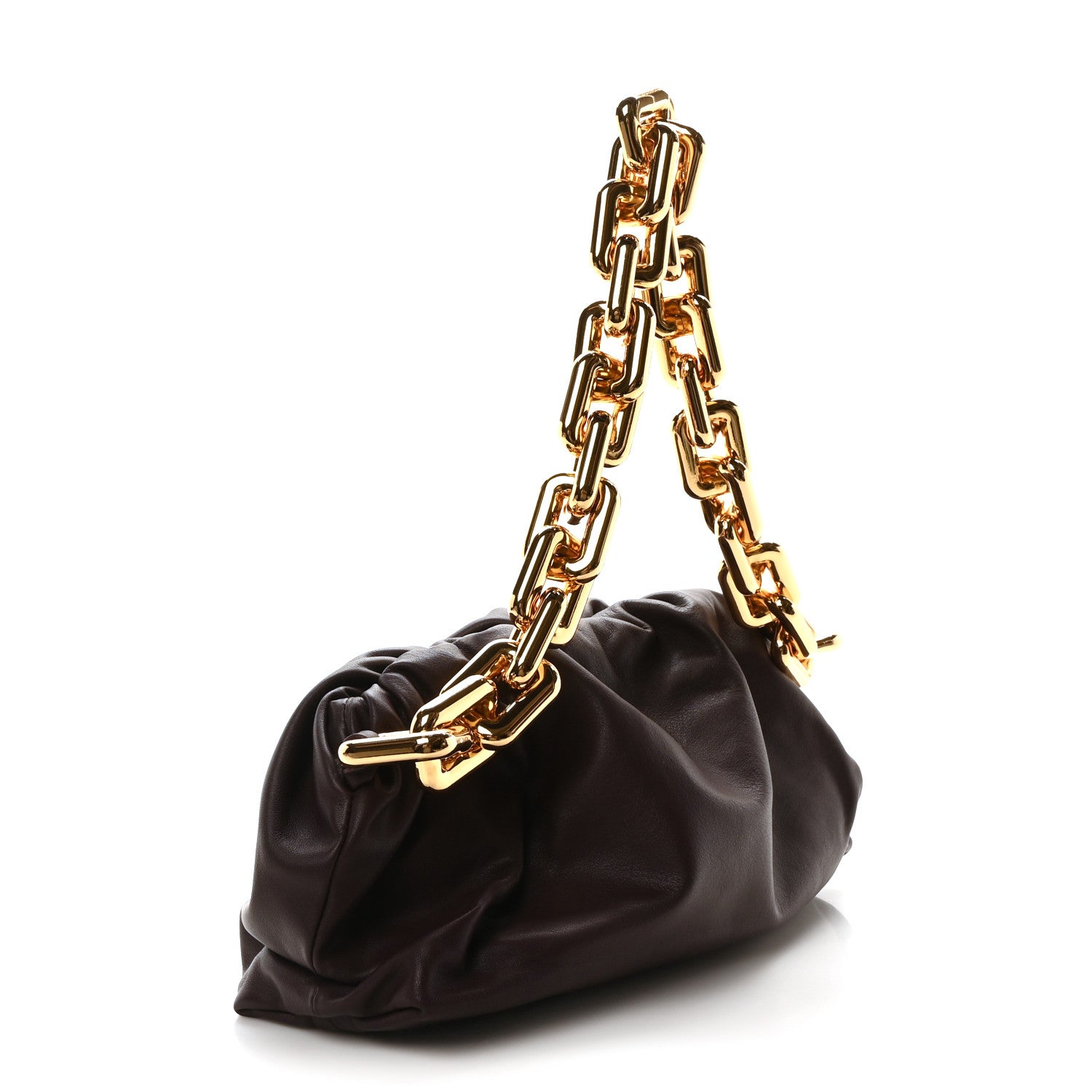 Bottega Veneta Calfskin The Pouch Chain Grape 3 of 10