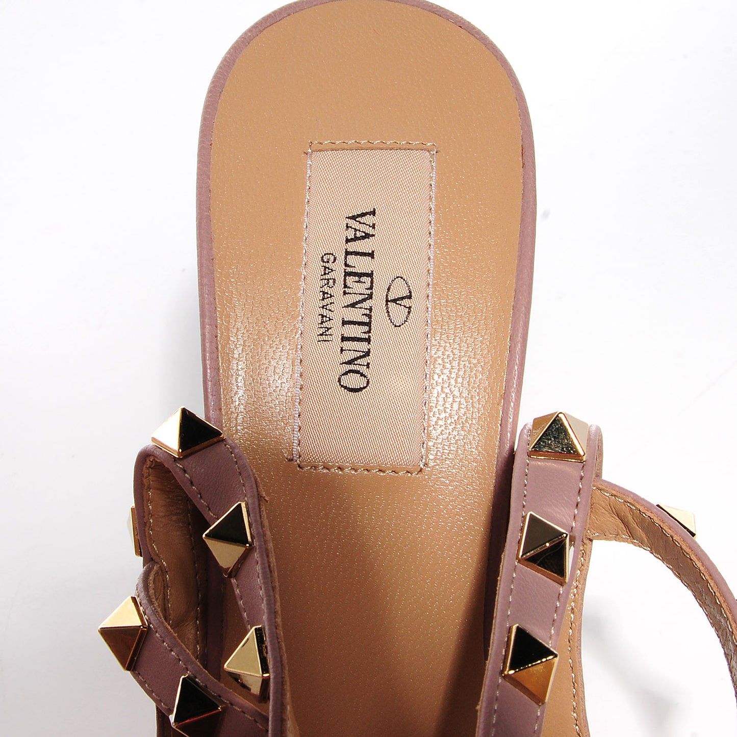 Patent Rockstud Ankle Strap Pumps 39 Poudre