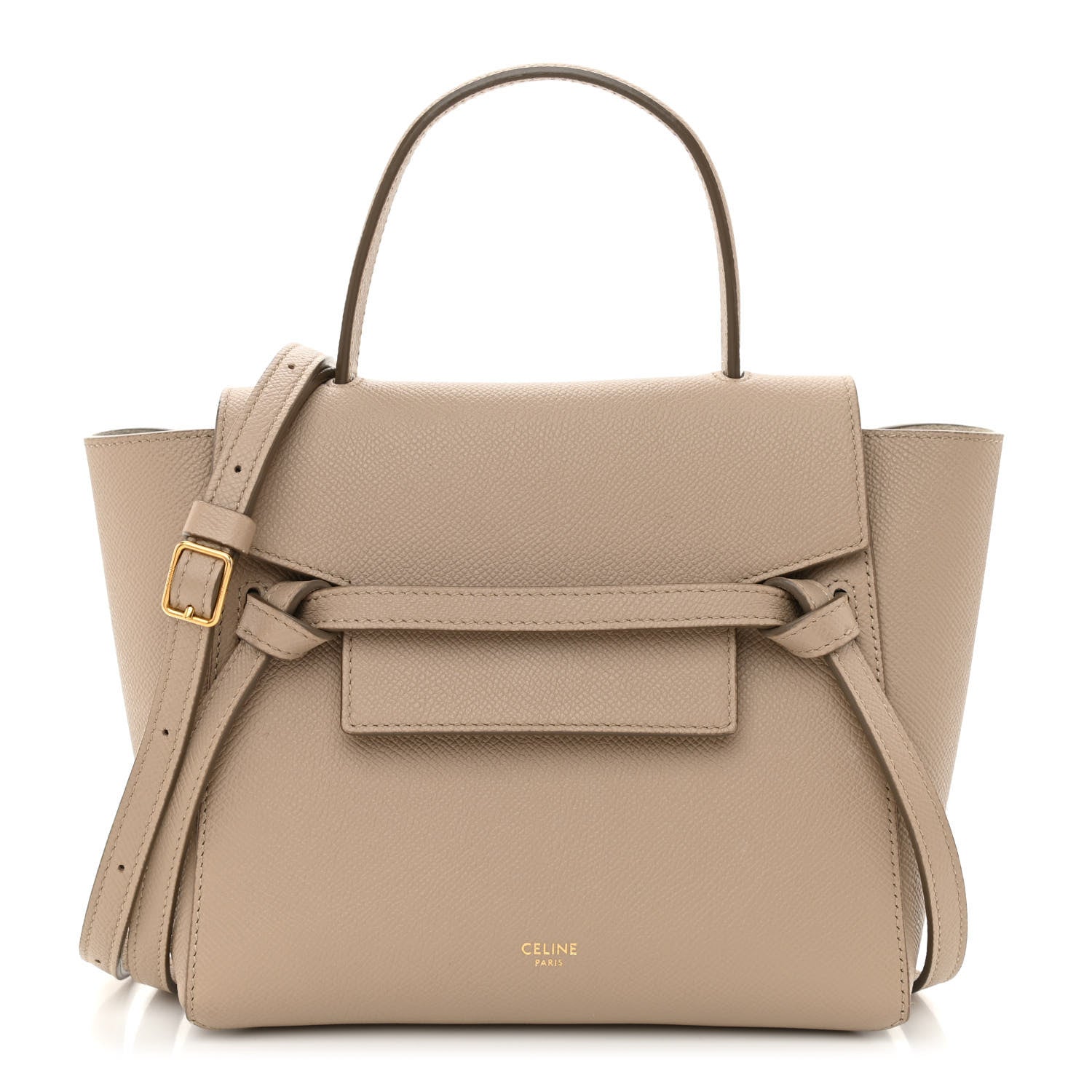 Celine Grained Calfskin Nano Belt Bag Light Taupe 1 of 8