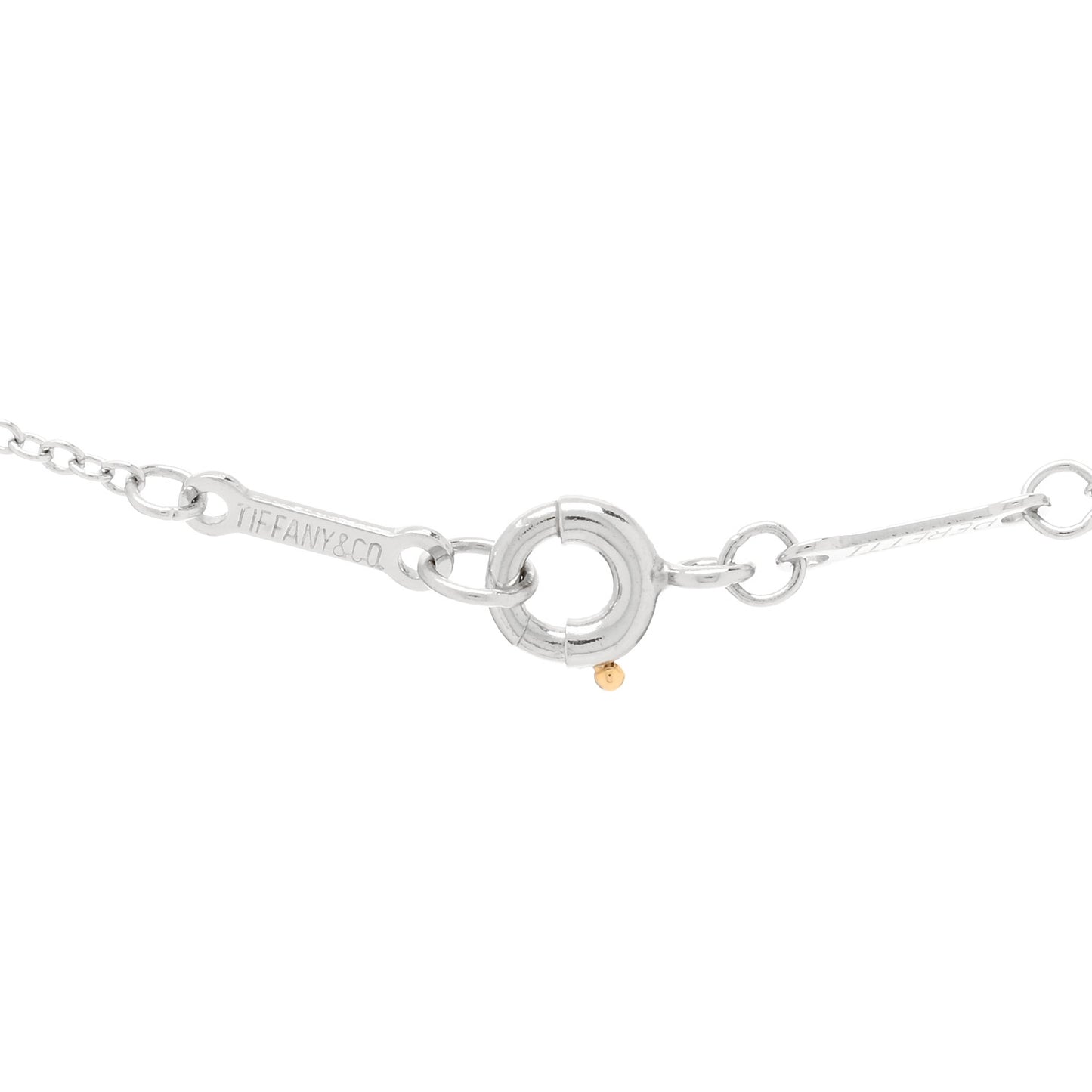 Platinum Diamond .17ct Elsa Peretti Diamonds By The Yard Pendant Necklace