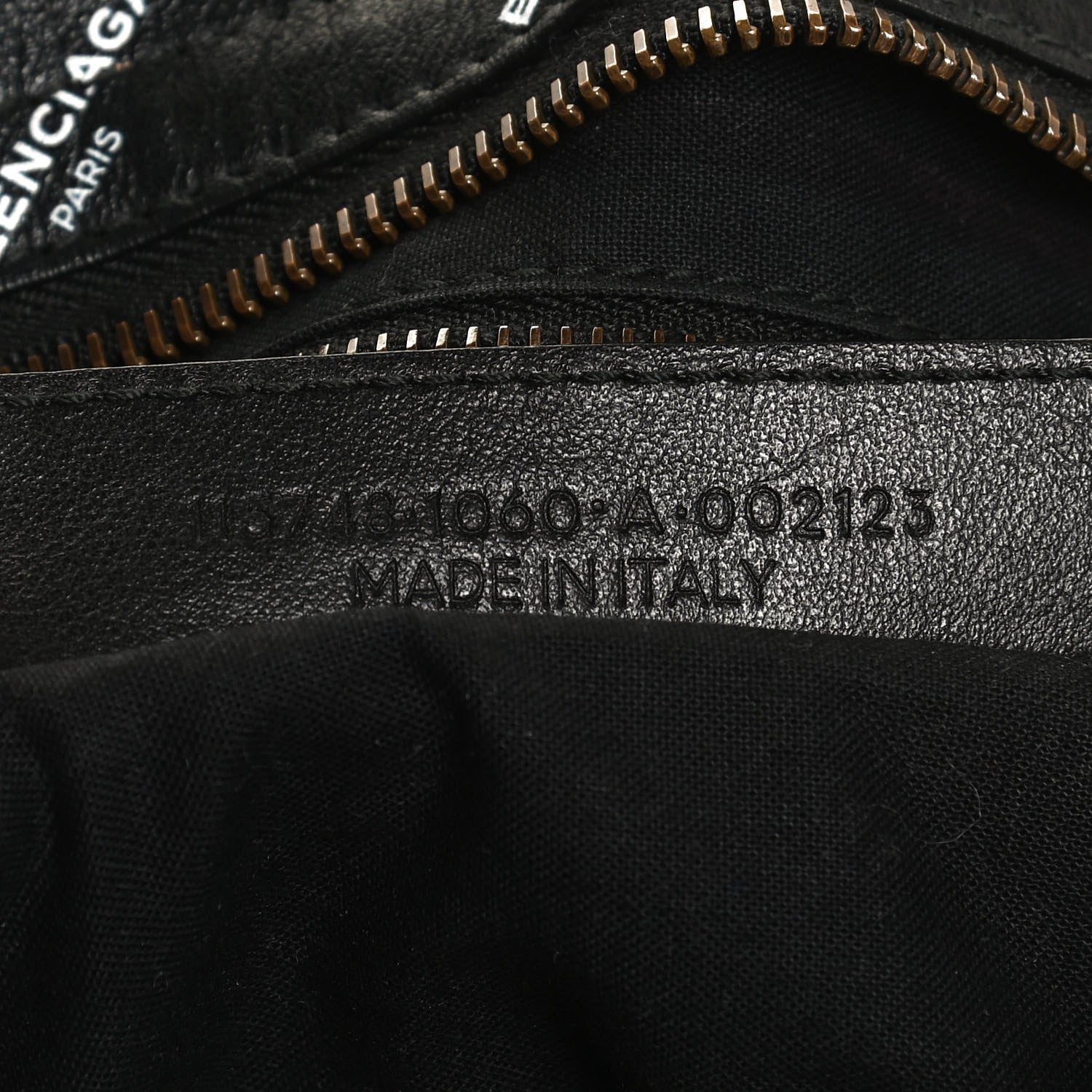 Balenciaga Veau Allover Logo Classic Hardware City Black White 7 of 12