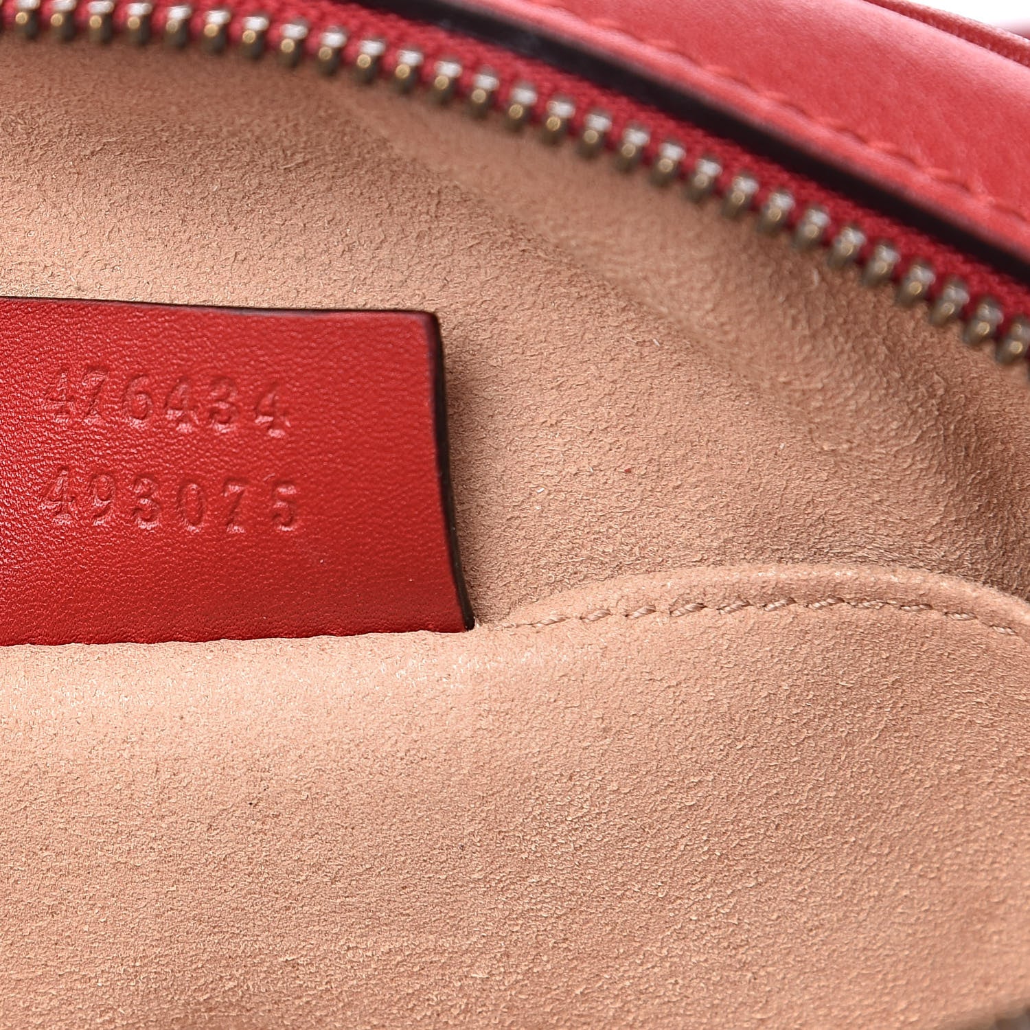Gucci Calfskin Matelasse GG Marmont Belt Bag 95 38 Hibiscus Red 7 of 11