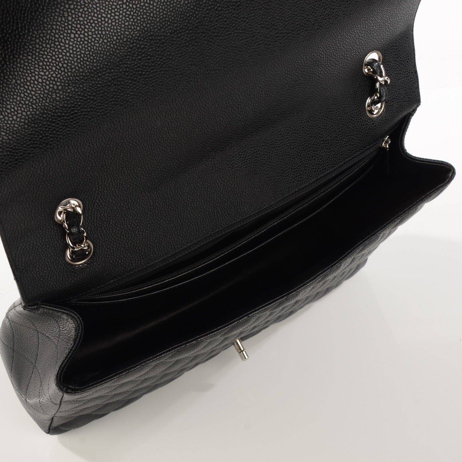 Chanel Caviar Quilted Maxi Single Flap Black 8 of 8