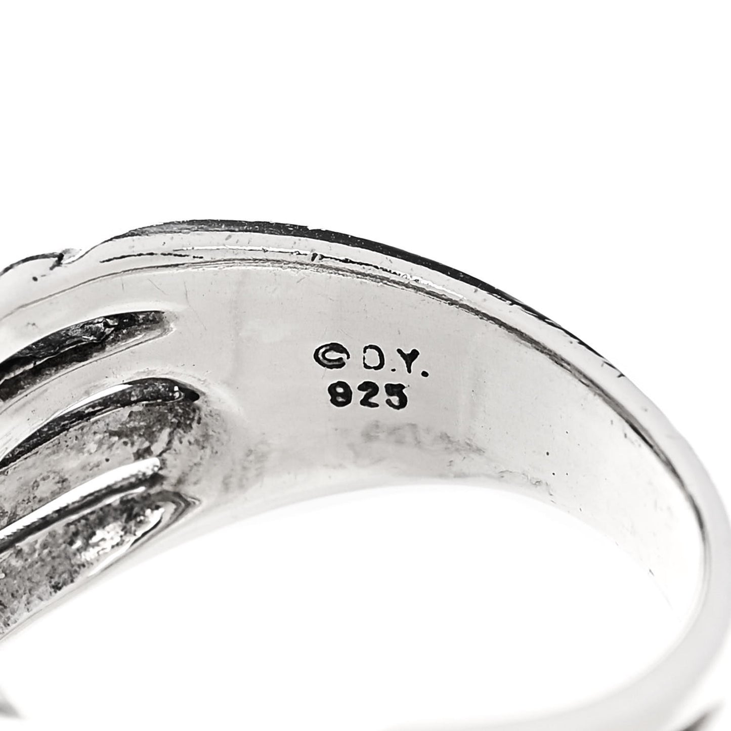 Sterling Silver Diamond Double Crossover Cable Ring 54 7