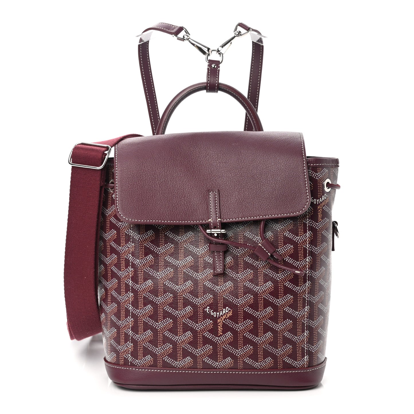 Goyardine Calfskin Mini Alpin Backpack Bordeaux