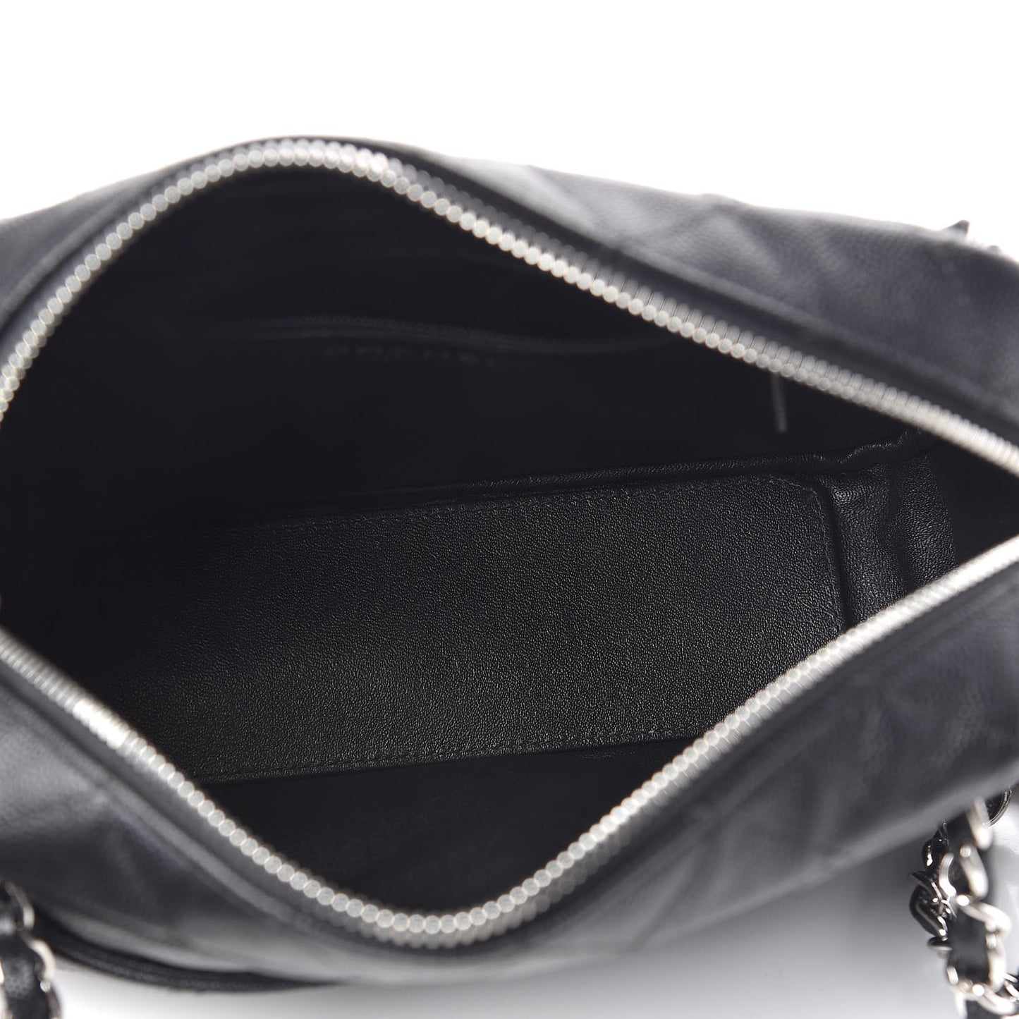 Caviar Quilted Camera Case Black