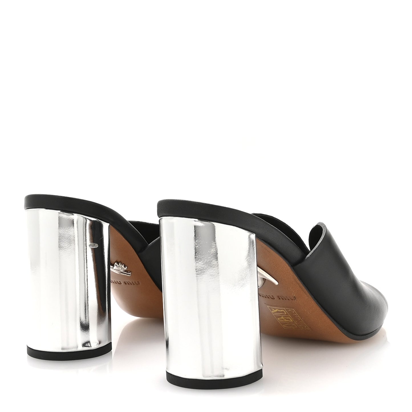 Vitello Montana Pumps 35 Black Argento