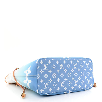 Louis Vuitton Monogram Giant By The Pool Neverfull MM Blue 5 of 12