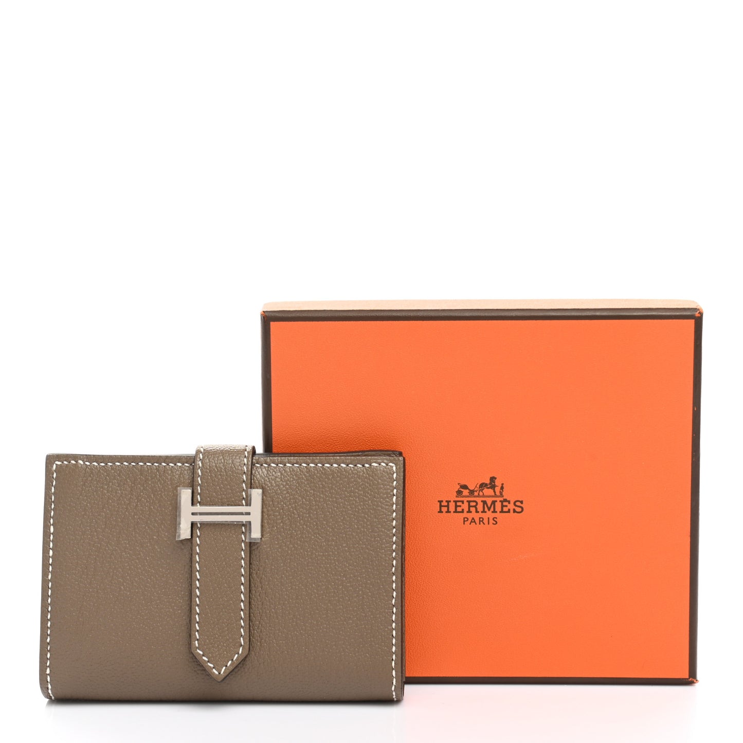 Chevre Mysore Mini Bearn Wallet Etoupe