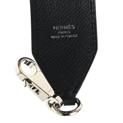 Hermes Epsom 40mm Mousquetons Tressage Shoulder Strap Bleu Indigo Rose Extreme Lime 3 of 5