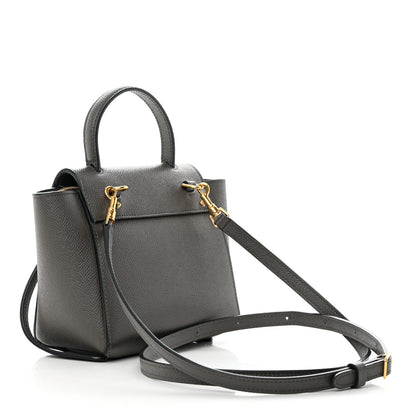 Celine Grained Calfskin Pico Belt Bag Grey 3 of 16