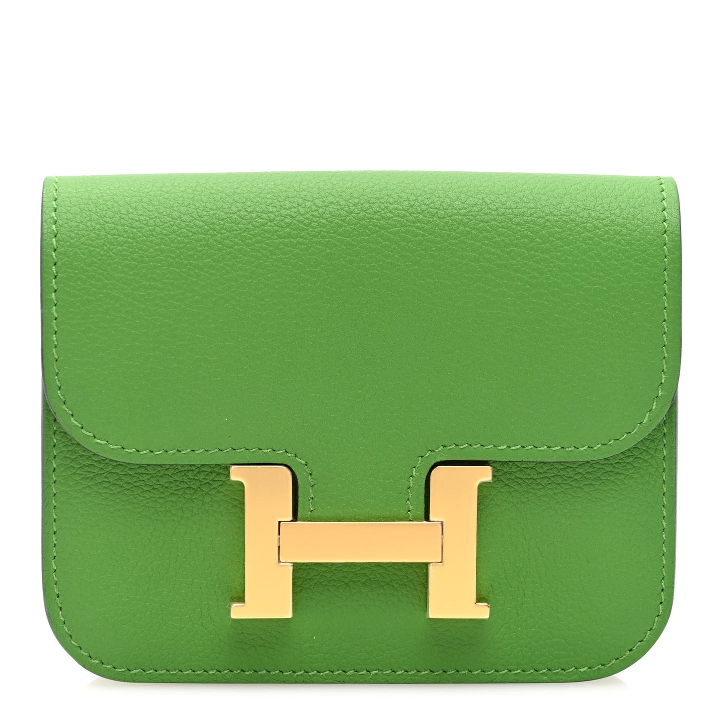 Evercolor Bi-Color Constance Slim Wallet Vert Yucca Mauve Pale