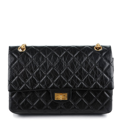 Chanel Aged Calfskin Quilted 2.55 Reissue 225 Flap Black 1 of 7