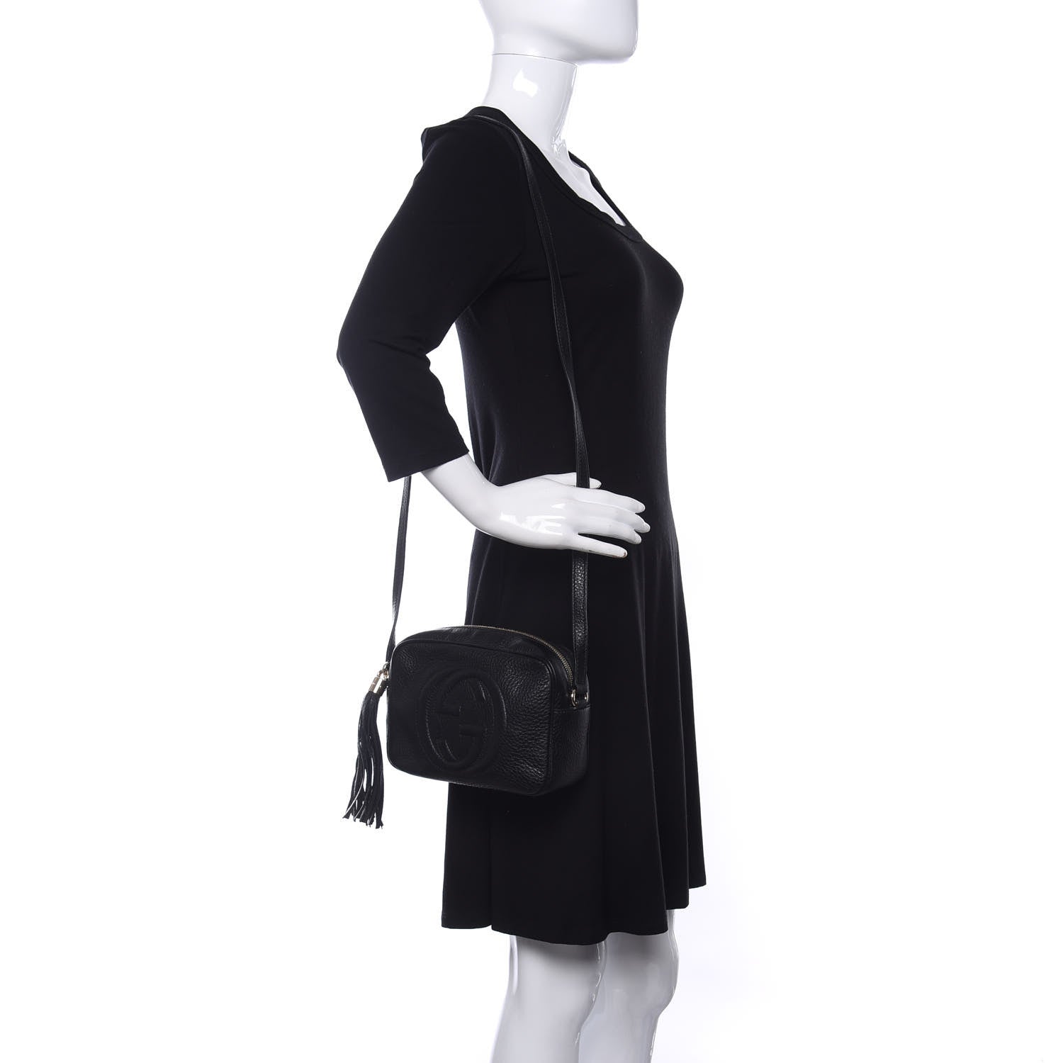 Gucci Pebbled Calfskin Small Soho Disco Bag Black 2 of 8