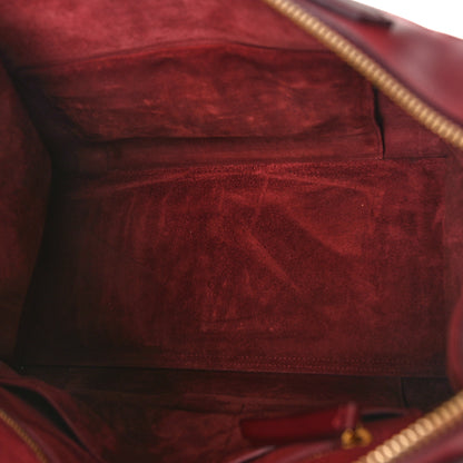 Celine Goatskin Smooth Calfskin Small Ring Bag Dark Ruby 5 of 14