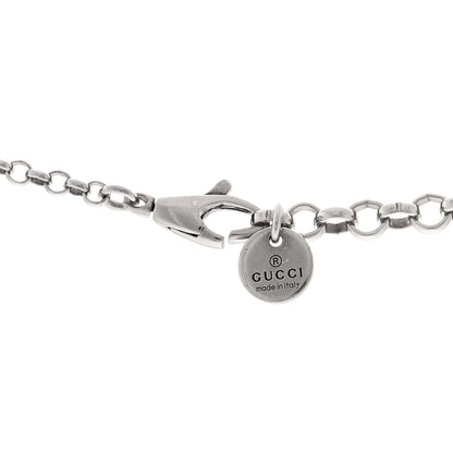Gucci Sterling Silver Small Textured Interlocking G Pendant Necklace 4 of 4