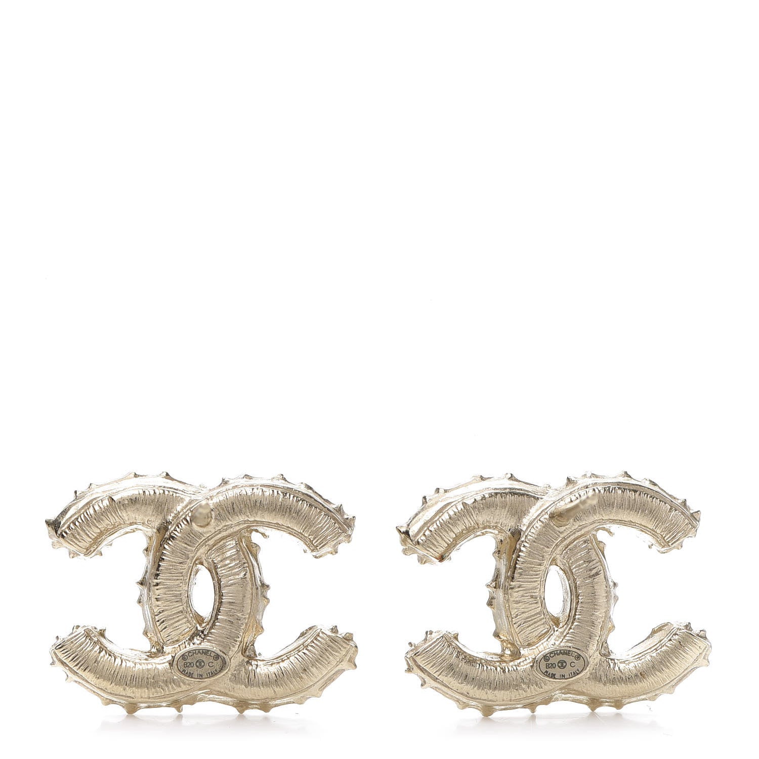 Chanel Pearl CC Camellia Express Stud Earrings Gold 4 of 6