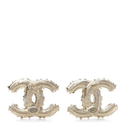 Chanel Pearl CC Camellia Express Stud Earrings Gold 4 of 6