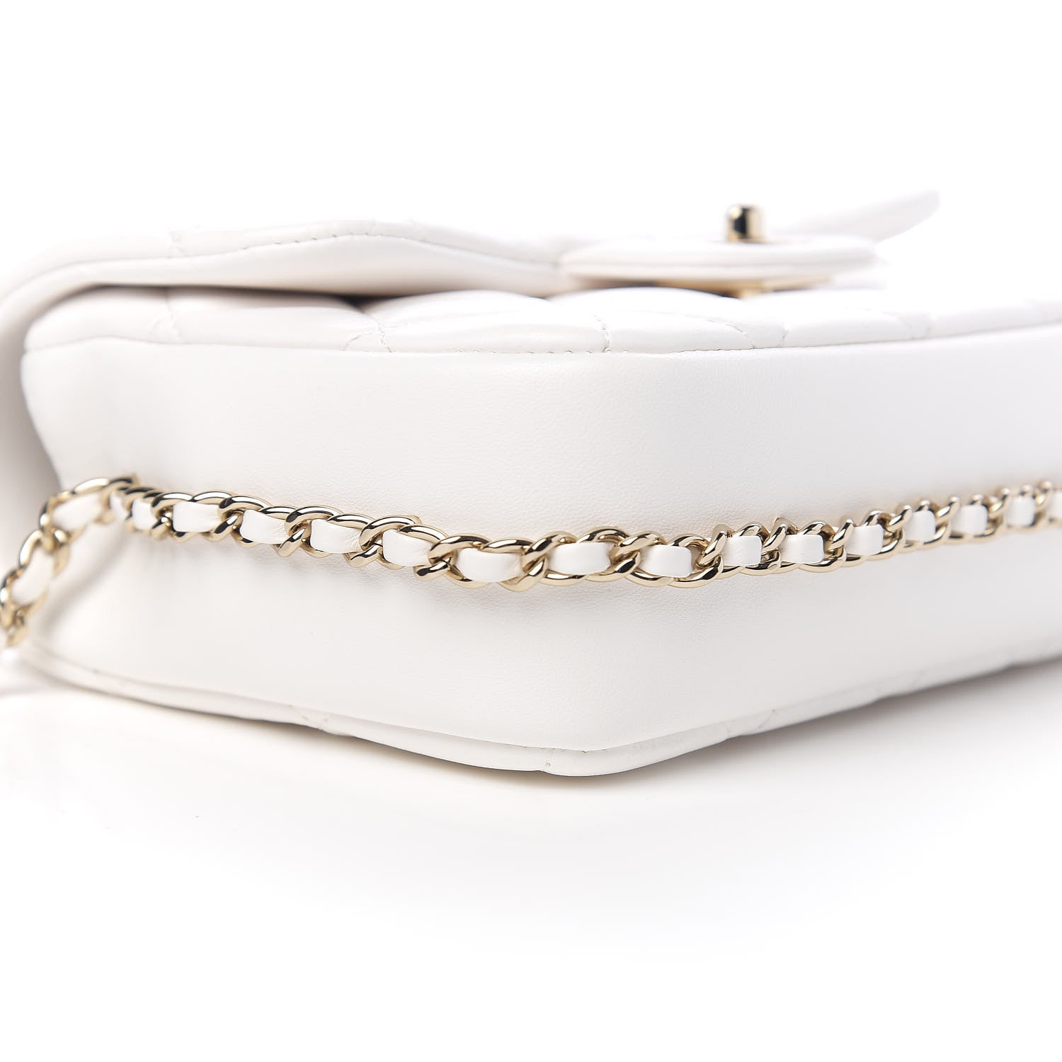 Chanel Lambskin Quilted Small My Precious Flap White 7 of 10