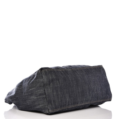 Chanel Denim XL Coco Cabas Tote Dark Blue 3 of 18