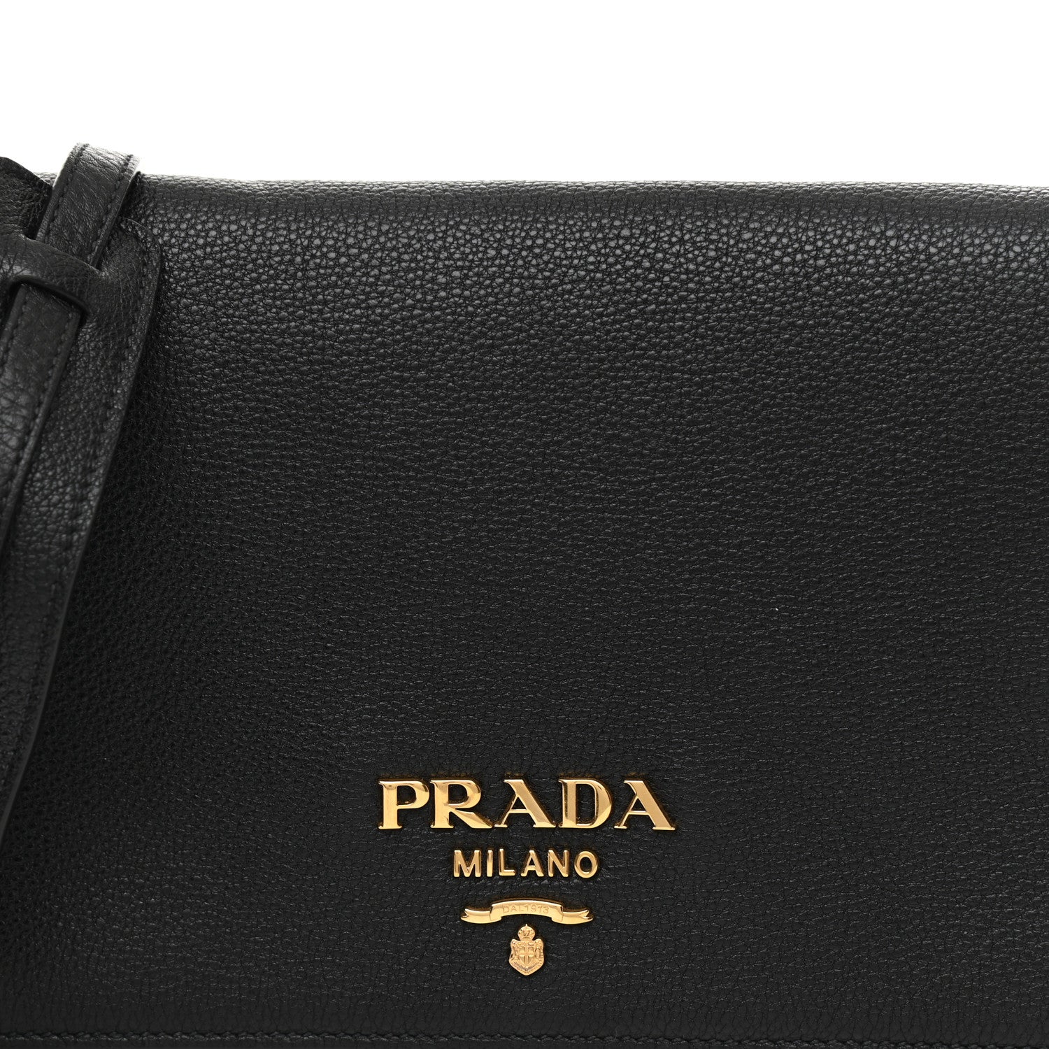 Prada Vitello Daino Flap Crossbody Black 8 of 10