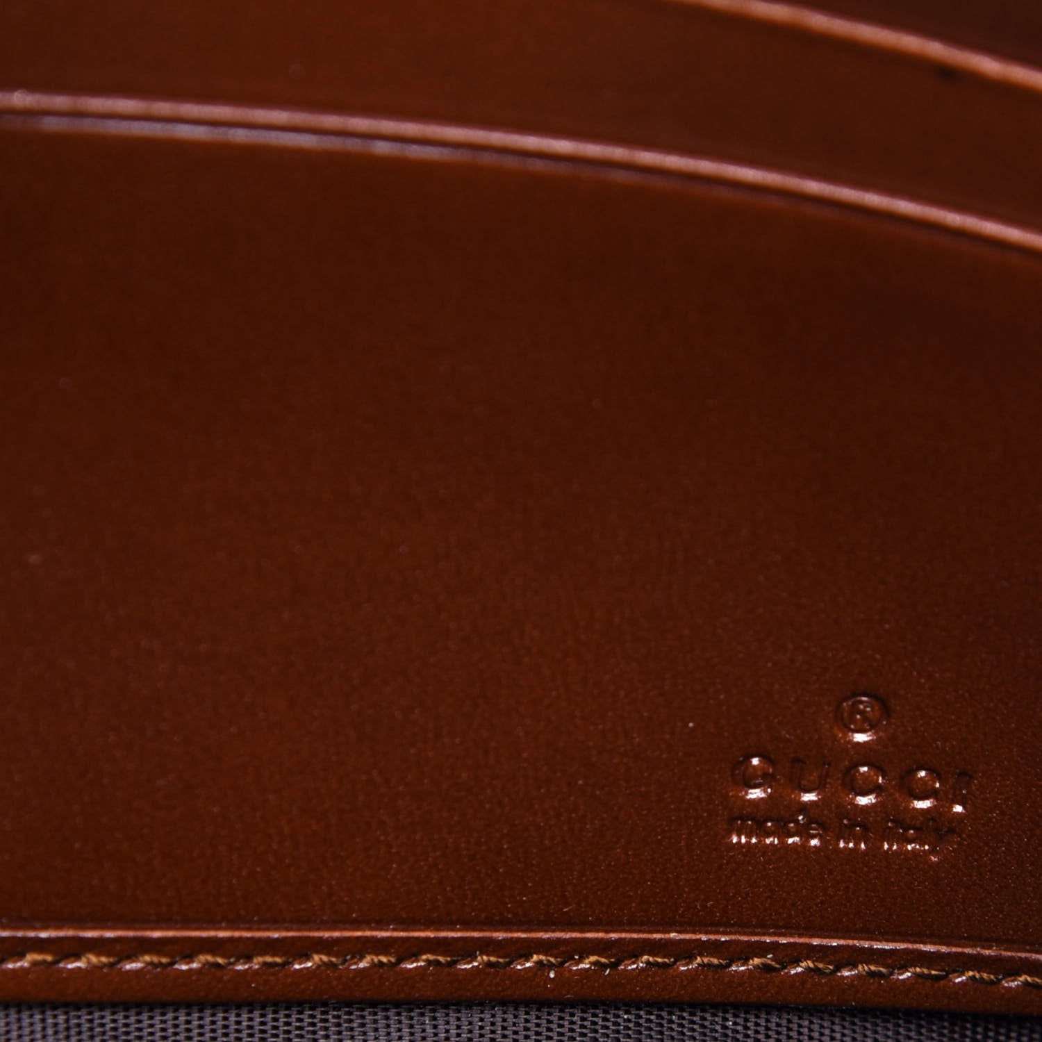 Gucci Calfskin GG Supreme Monogram Continental Wallet Brown 6 of 12