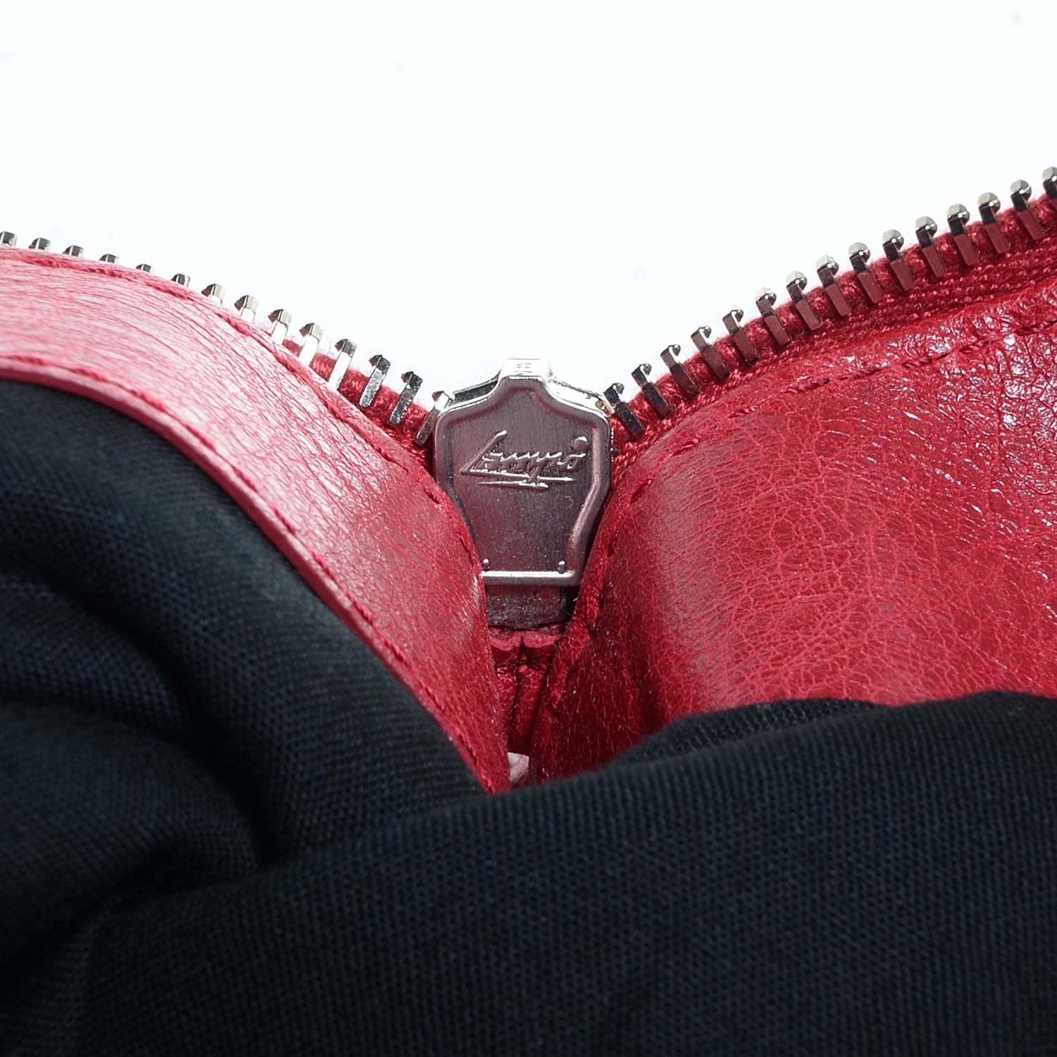 Balenciaga Agneau Classic Hardware Oversize Top Handle Bag Groseille 8 of 10