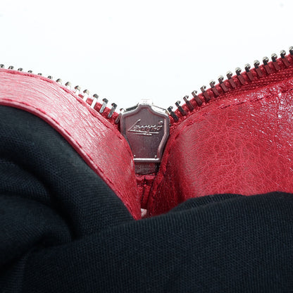 Balenciaga Agneau Classic Hardware Oversize Top Handle Bag Groseille 8 of 10