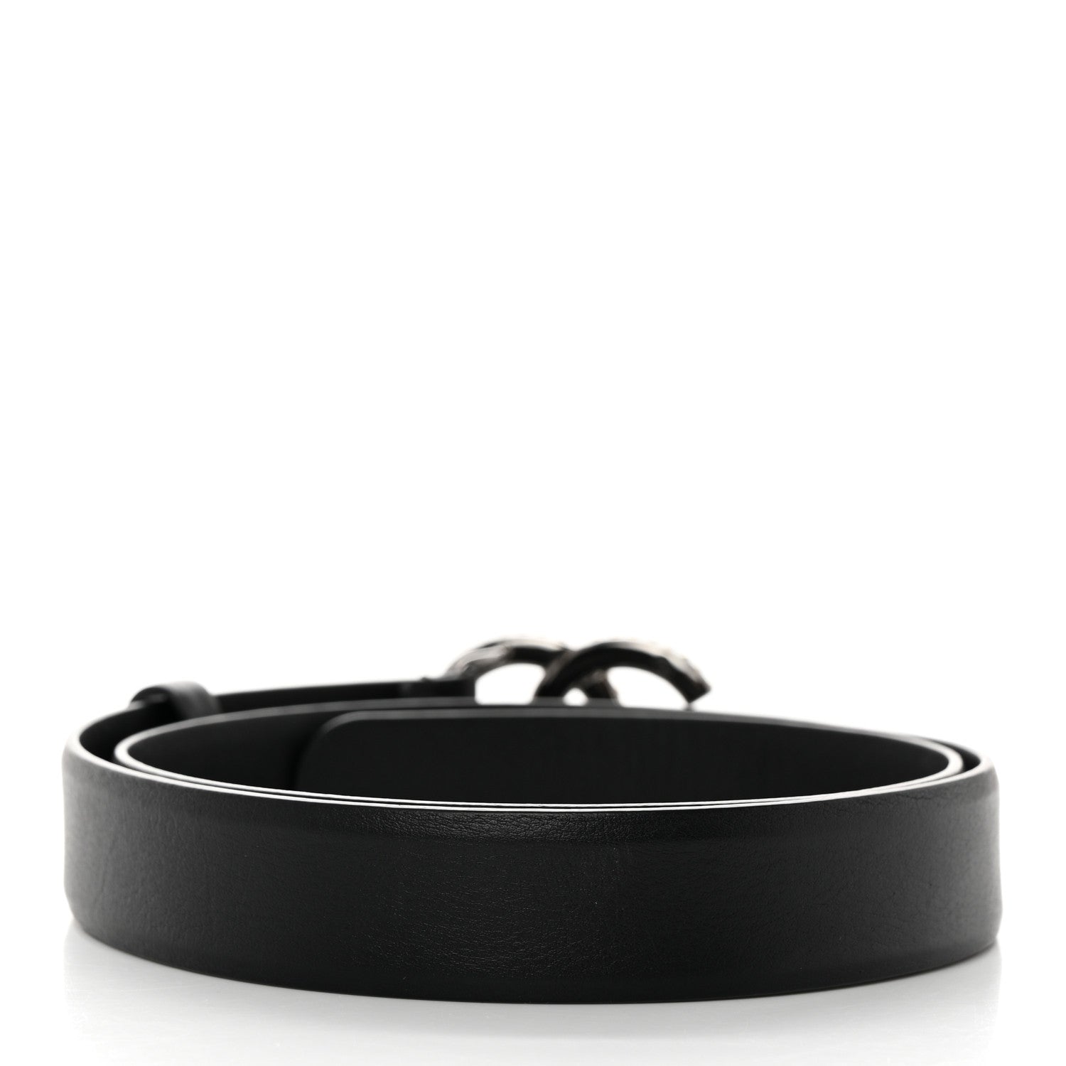 Chanel Lambskin CC Belt 70 28 Black 2 of 8