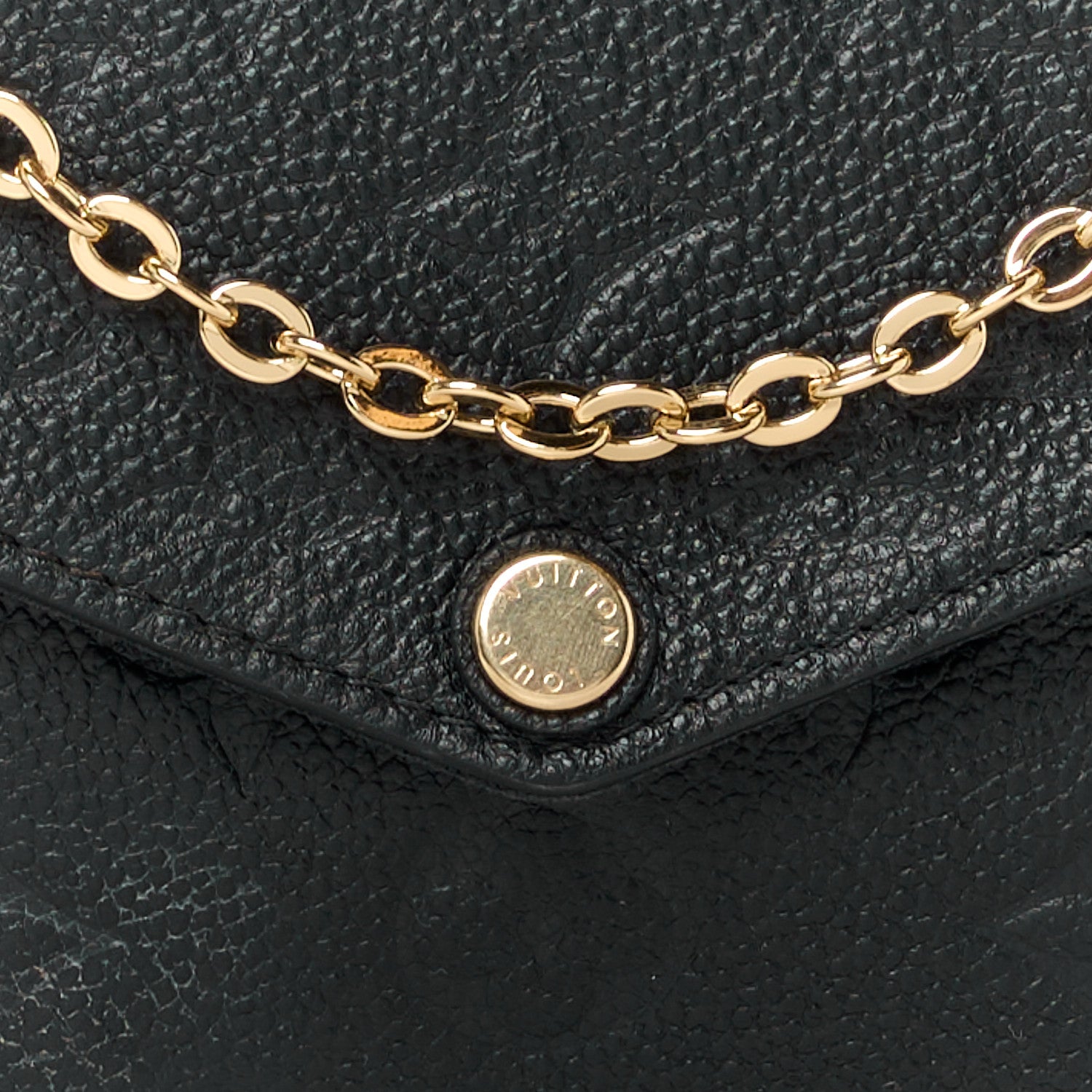 Louis Vuitton Empreinte Pochette Felicie Chain Wallet Black 12 of 15