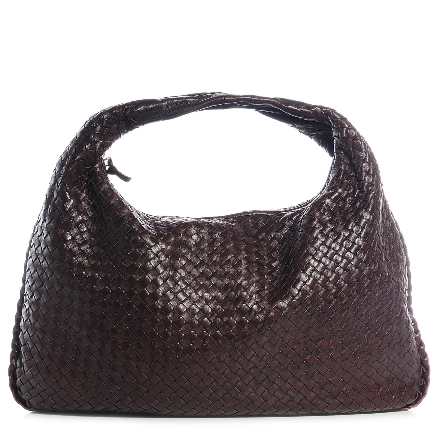 Nappa Intrecciato Large Veneta Hobo Ebano