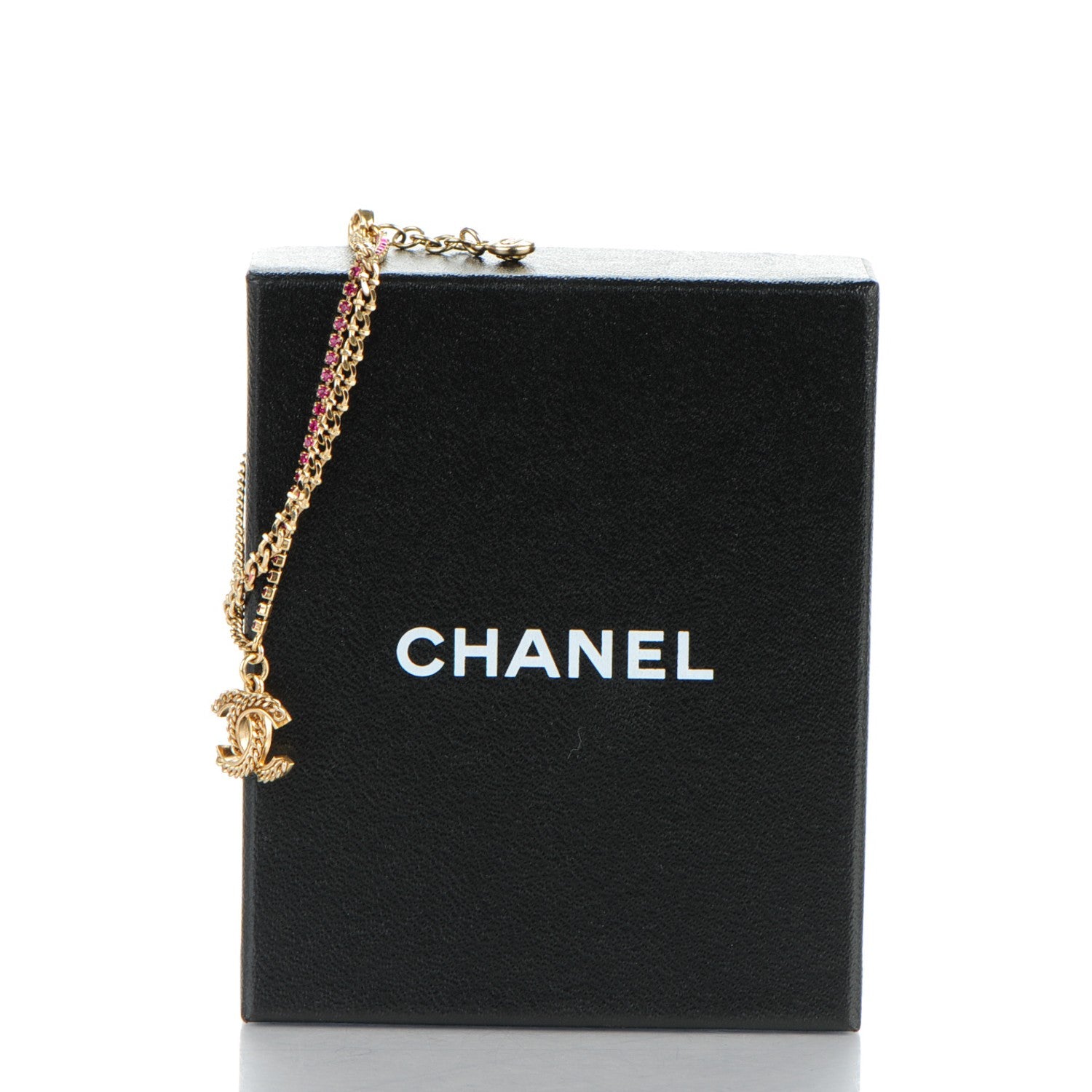 Chanel Crystal CC Chain Bracelet Gold 5 of 5