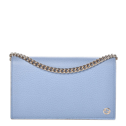 Gucci Dollar Calfskin Medium Betty Chain Wallet Mineral Blue 1 of 8