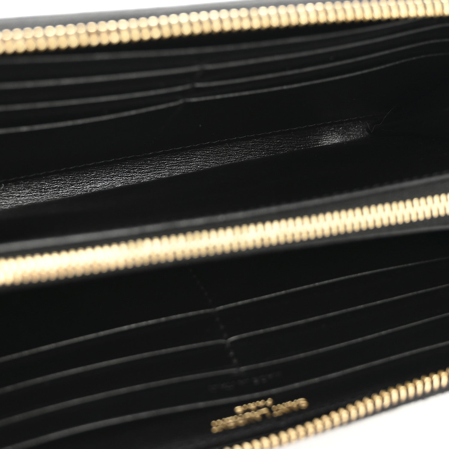 Saint Laurent Calfskin Zip Around Wallet Black 5 of 11