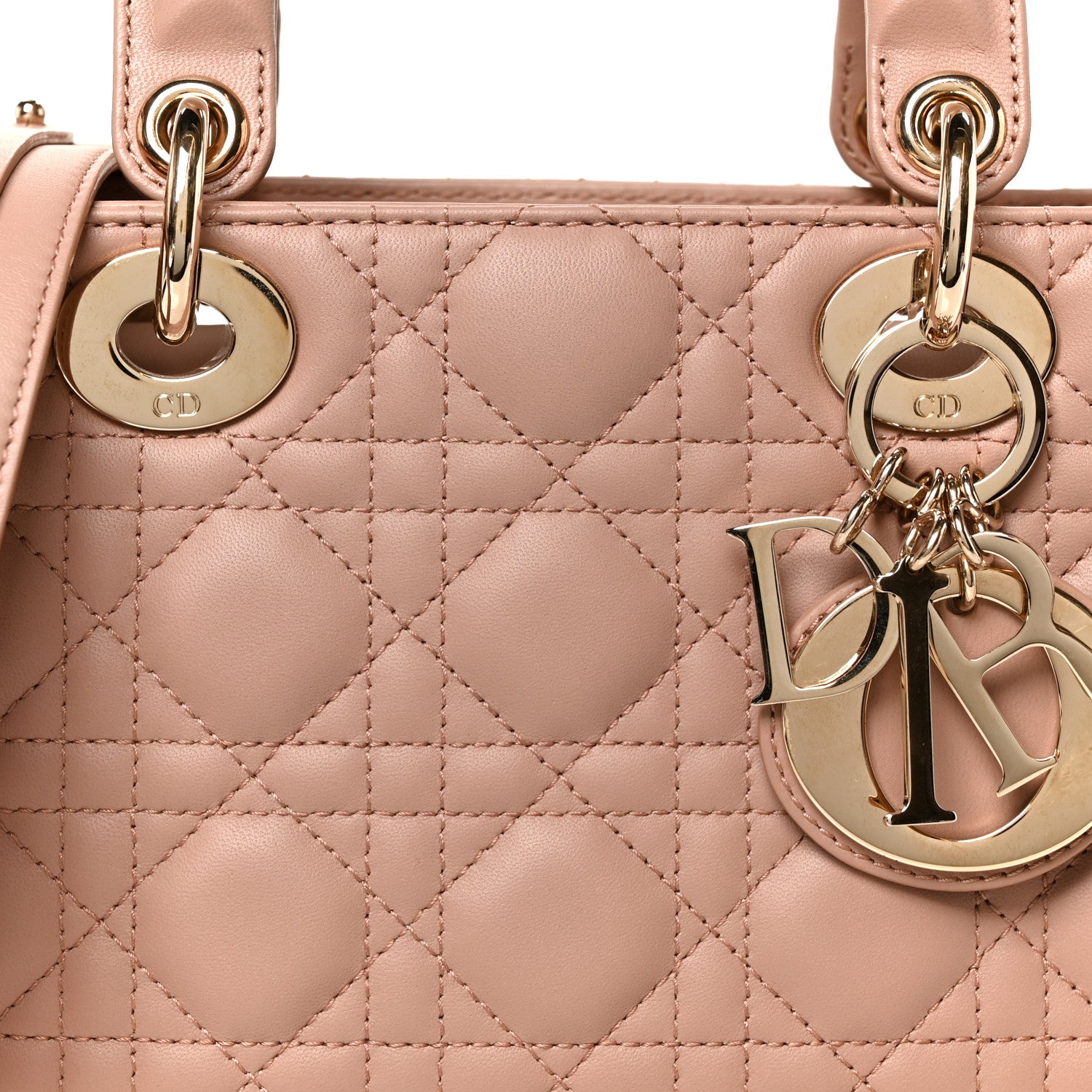Christian Dior Lambskin Cannage Small My ABCDior Lady Dior Fard 8 of 11