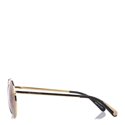 Louis Vuitton Round Metropolis Sunglasses Z0908U Brown Gold 3 of 11