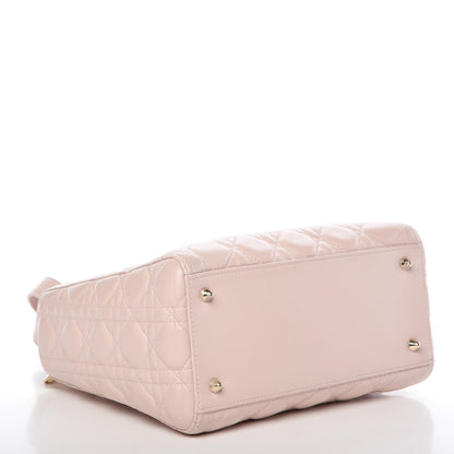 Christian Dior Lambskin Cannage Medium Lady Dior Light Pink 4 of 17