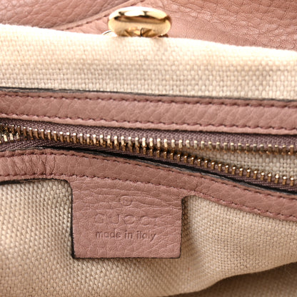Gucci Pebbled Calfskin Medium Soho Chain Shoulder Bag Antique Rose 6 of 12
